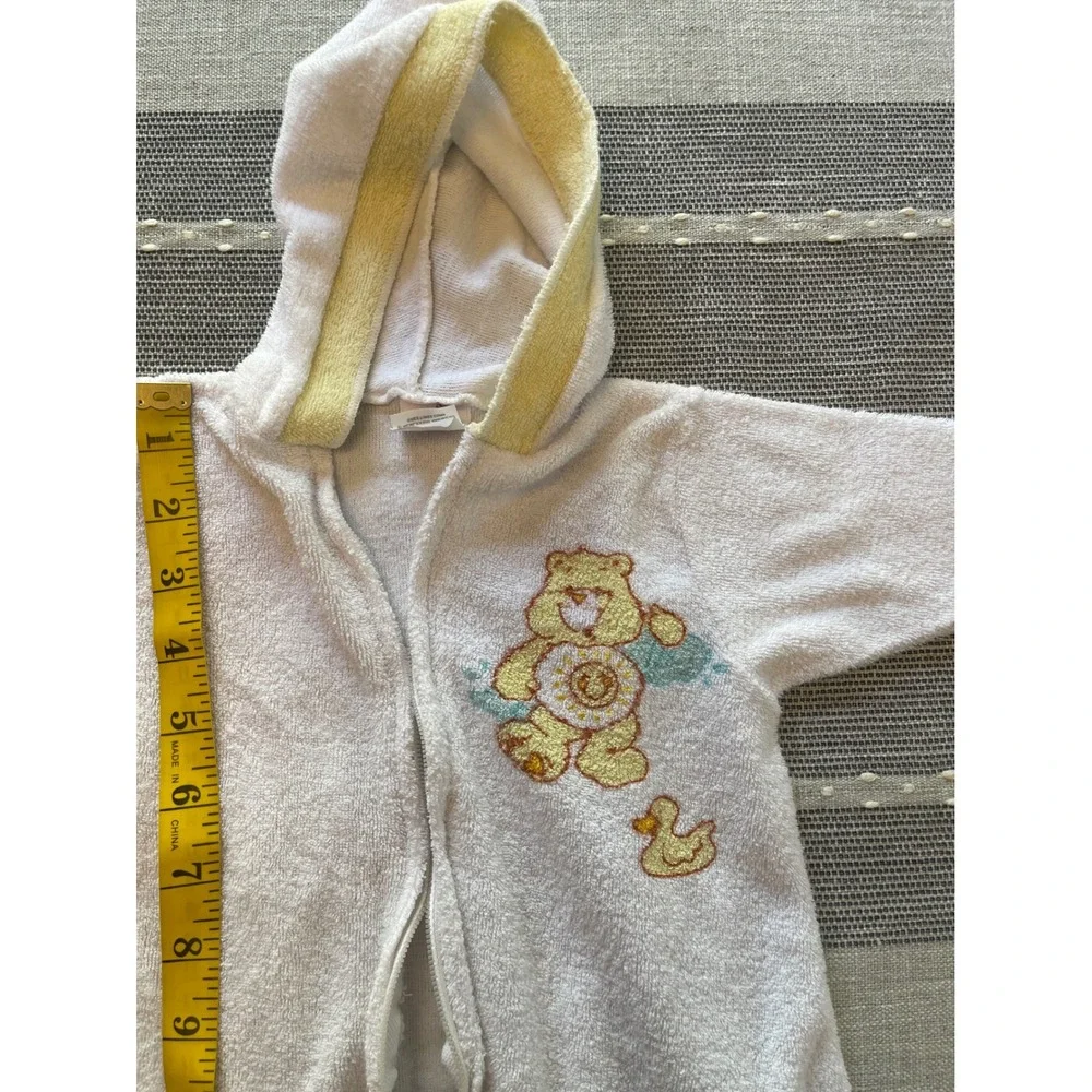 Care Bears Sleep Sack Infant OS White Excellent Vintage 1983 Funshine Bear Hood